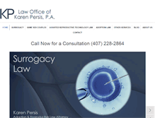 Tablet Screenshot of karenpersis.com